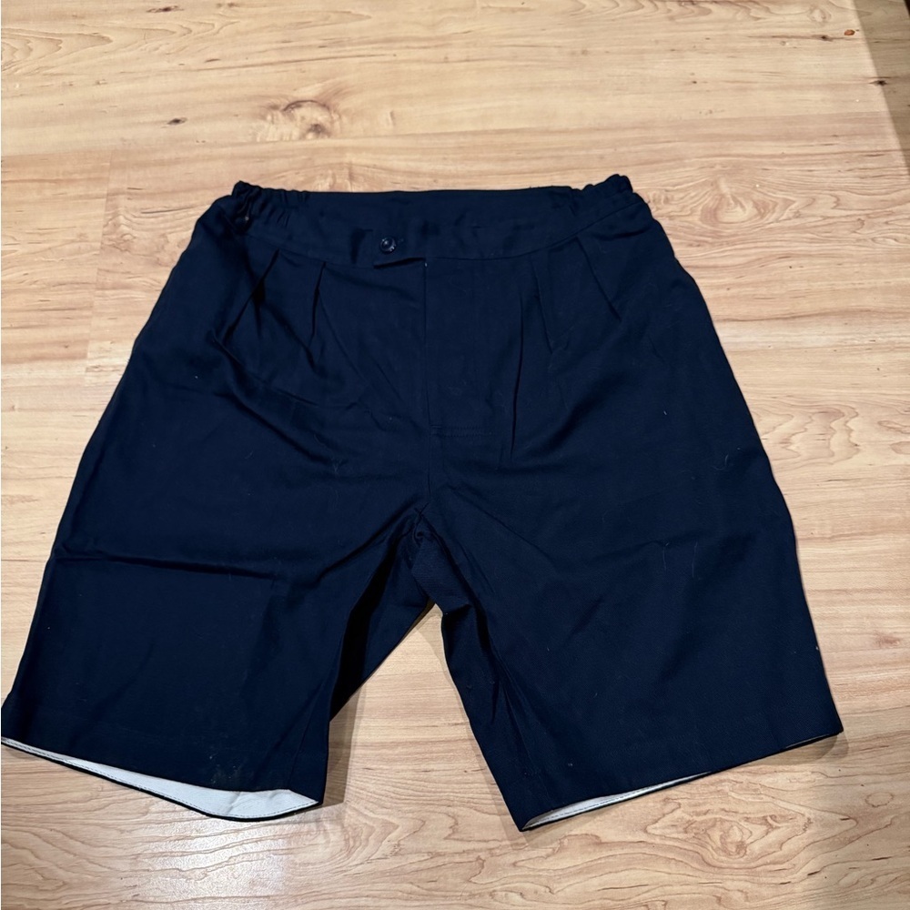 Classic Black Men's Flat Front Shorts 36 - Picture 2 of 4